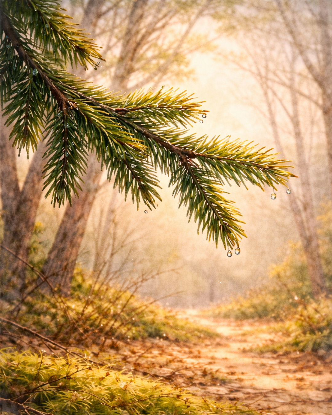 Zimowa karta uważności Zimozielony